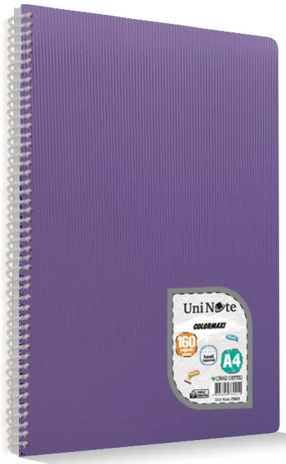 ÇINAR DEFTER 17x24 COLORMAXI SPİRALLİ PP KAPAK 60 YP. ÇİZGİLİ 73104