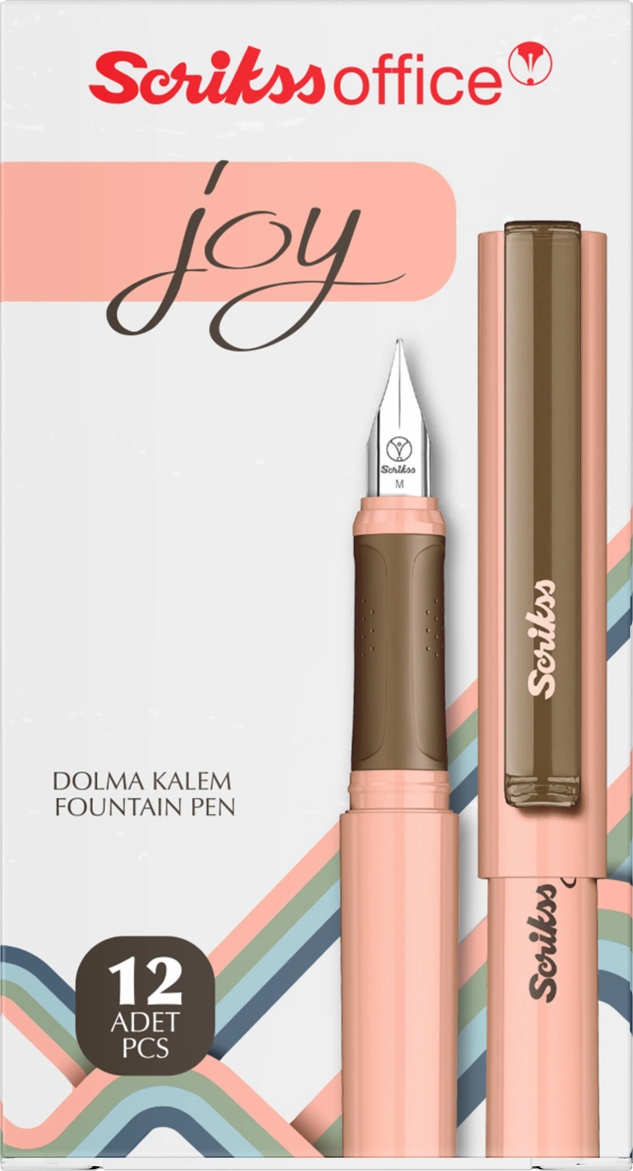 SCRIKSS OFFICE DOLMA KALEM JOY M UÇ INDIGO 12 Lİ KUTU