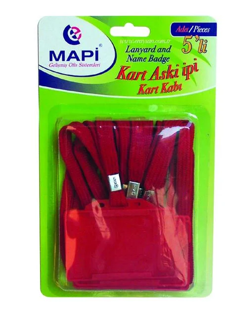 MAPİ KART KABI ASKI İPLİ SİYAH 5Lİ 910 18 01