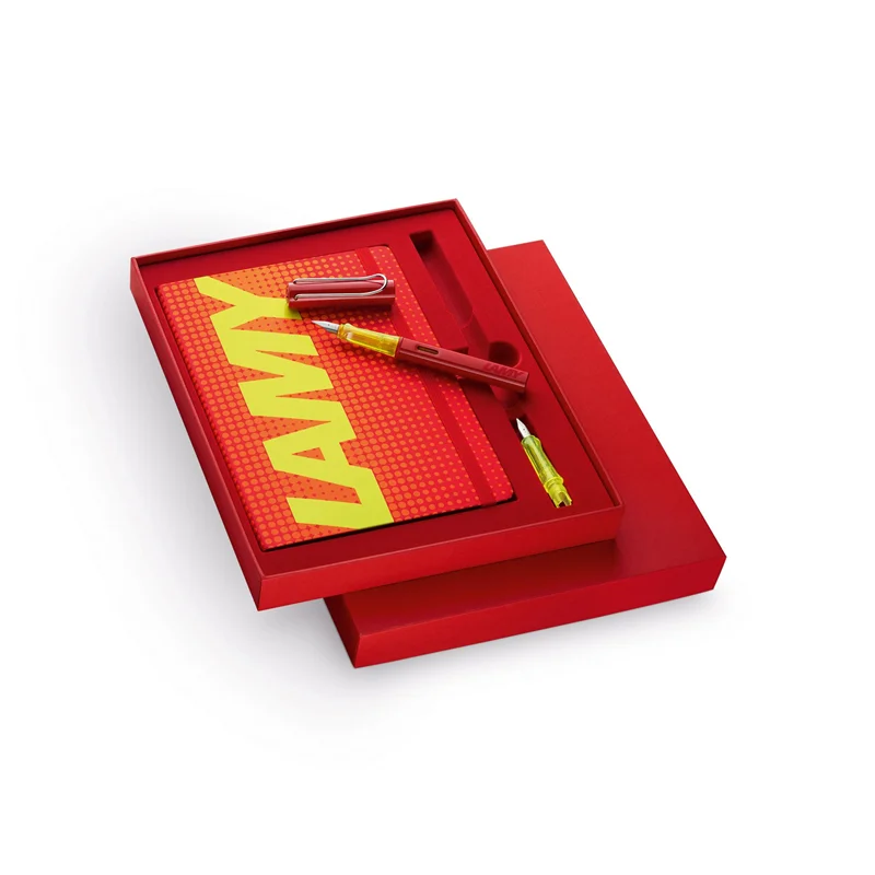 LAMY SET DOLMA KALEM AL-STAR GLOSSY RED F UÇ+DEFTER SPECIAL SET 22GL-SS-F
