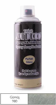 ARTDECO SPREY BOYA AKRİLİK 400 ML GÜMÜŞ Y-400-980