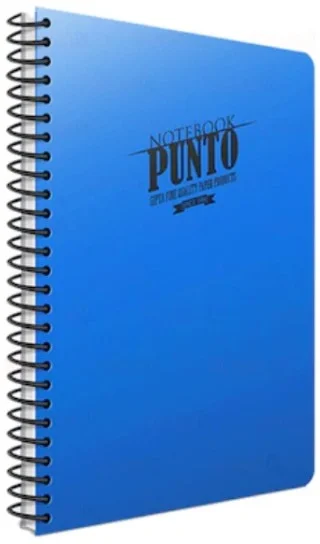 GIPTA DEFTER PUNTO A4 SPİRALLİ PP KAPAK 120 YP. KARELİ 6539