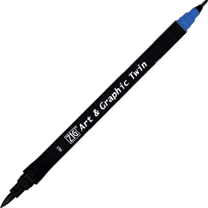 ZIG ART&amp;GRAPHIC TWIN TUT-80 063 DULL BLUE