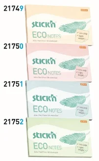 GIPTA YAPIŞKANLI NOT KAĞIDI 76x127 ECO NOTES PATEL YEŞİL 100 YP. 2175200