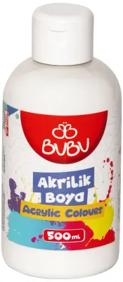 BU-BU AKRİLİK BOYA 500 GR. BEYAZ BUBU-AKR028