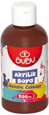 BU-BU AKRİLİK BOYA 500 GR. KAHVERENGİ BUBU-AKR025