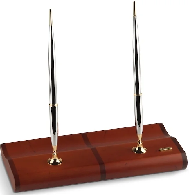 SCRIKSS MASA TAKIMI MAT SAPELİ AĞACI 17 DOLMA KALEM + TÜKENMEZ KALEM GOLD KROM