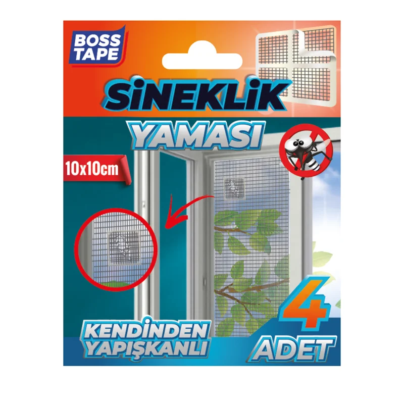 BOSS TAPE ÖZEL BANT SİNEKLİK YAMA BANDI 10x10 CM 4 ADET BT-04005