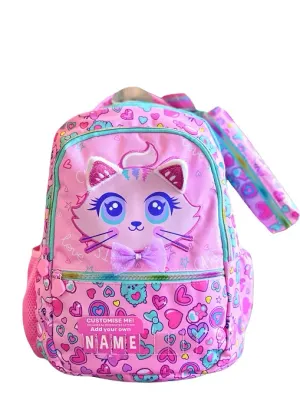 DREAM VEST SÜSLÜ KEDİ KALEM KUTULU OKUL ÇANTASI (U2081) VST-CN0066