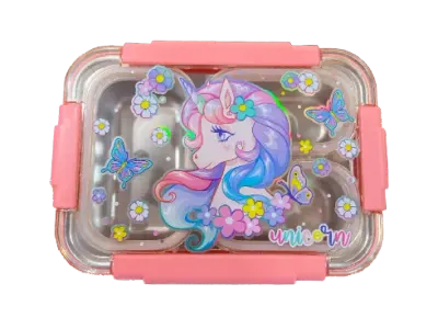 DREAM VEST ÇİÇEKLİ UNICORN ÇELİK BESLENME KABI 710 ML.(U2086) VST-BES0035
