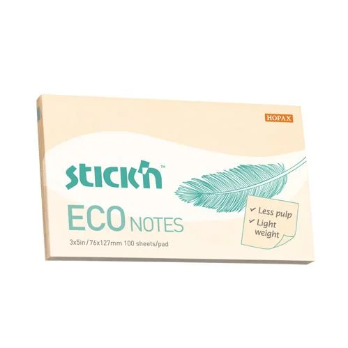 GIPTA YAPIŞKANLI NOT KAĞIDI 76x127 ECO NOTES PATEL PEMBE 100 YP. 2175000