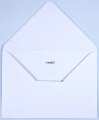 OYAL ZARF DAVETİYE 14x20 110 GR POŞETLİ BEYAZ 25 Lİ 30005920