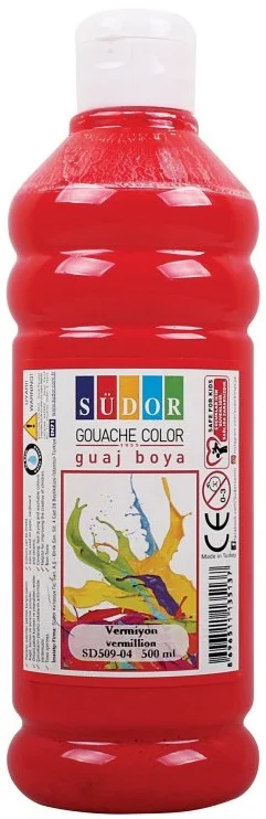SÜDOR GUAJ BOYA 500 ML VERMİYON SD509-04