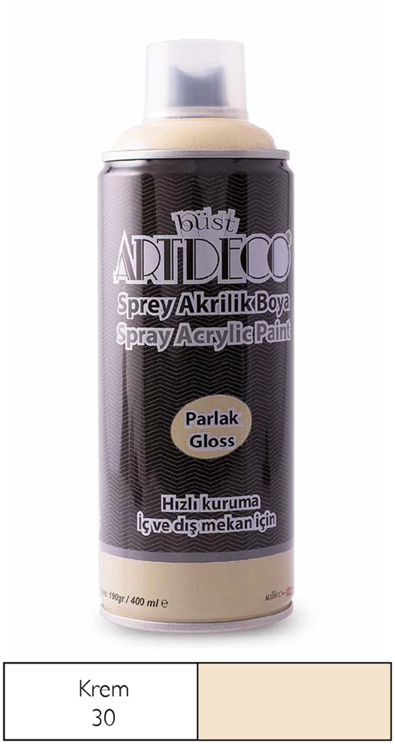 ARTDECO SPREY BOYA AKRİLİK 400 ML KREM Y-400-30