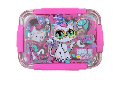 DREAM VEST GÖZLÜKLÜ KEDİ ÇELİK BESLENME KABI 710 ML.(U2086) VST-BES0034