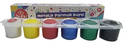 BU-BU PARMAK BOYA METALİK RENK 6x20 ML. BUBU-PAR024
