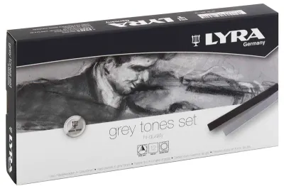 LYRA PASTEL BOYA POLYCRAYONS TOZ PASTEL 12 Lİ GRİ TONLAR 5641122