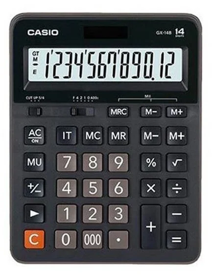 CASIO HESAP MAKİNESİ MASAÜSTÜ GX-14B 14 HANE