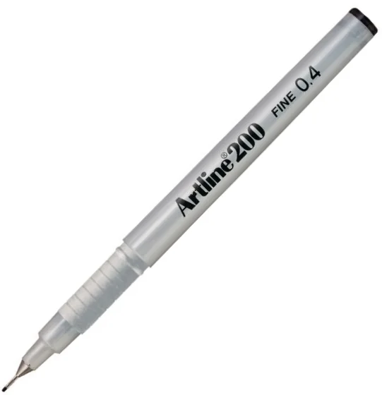 ARTLINE KEÇE UÇLU YAZI KALEMİ FINE 200CC 0.4 SİYAH A-EK-200CC BLAC
