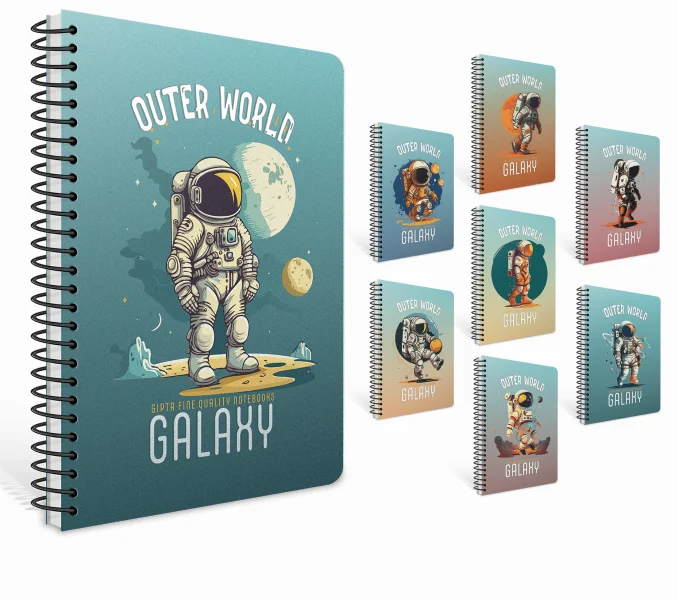 GIPTA DEFTER GALAXY A4 SPİRALLİ PP KAPAK 80 YP. ÇİZGİLİ 7267