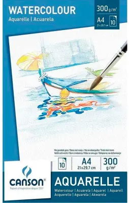 CANSON SULU BOYA KAĞIDI LEISEURE A4 300 GR 10 SF 200005789