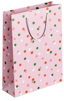 KESKİN KARTON ÇANTA D1 PEMBE PUANTİYE 170033-99