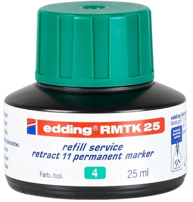 EDDING PERMANENT MÜREKKEP 25 ML RETRACT E-RMTK YEŞİL