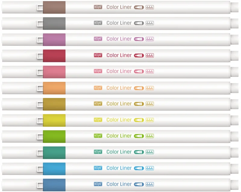 KRAF COLOR LINER KALEM 0.5 MM 444 12 Lİ