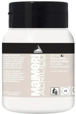 MAIMERI AKRİLİK BOYA ACRILICO SERİSİ 500 ML PLATINUM WHITE 934017