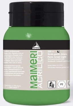 MAIMERI AKRİLİK BOYA ACRILICO SERİSİ 500 ML PERMANENT GREEN LIGHT 934339