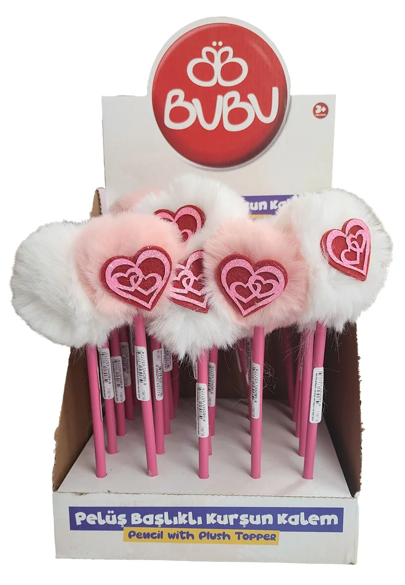BU-BU KURŞUN KALEM PELÜŞ KAP BAŞLIKLI  25'Lİ BUBU-BKK003