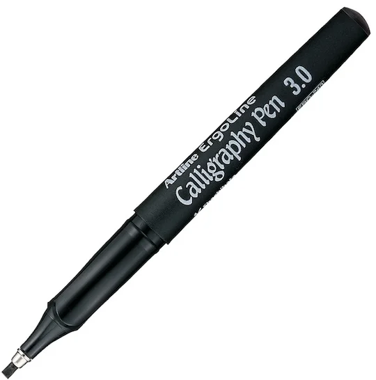 ARTLINE KALİGRAFİ KALEMİ ERGOLINE CALLIGRAPHY PEN 243 3.0 SİYAH BLS. A-ERG-243.B1 BL
