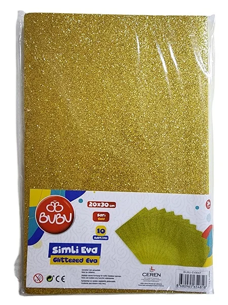 BU-BU A4 SİMLİ EVA 10'LU SARI BUBU-EV0047