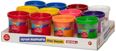 BU-BU OYUN HAMURU KARIŞIK RENKLER 100 GR BUBU-OHS004
