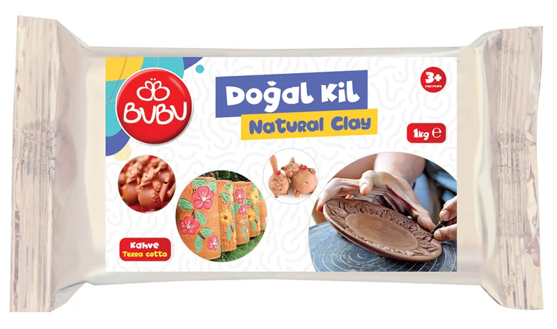BU-BU DOĞAL KİL KAHVERENGİ 1 KG. BUBU-DK0006