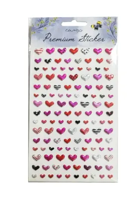 BU-BU PUF MİNİ KALP STICKER BUBU-CAS-01-015