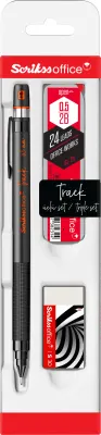 SCRIKSS OFFICE VERSATİL KALEM OKUL SETİ TRACK 0.5 TURUNCU + SİLGİ + MİN BLS.