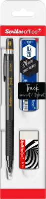 SCRIKSS OFFICE VERSATİL KALEM OKUL SETİ TRACK 0.7 ALTIN SARI + SİLGİ + MİN BLS.