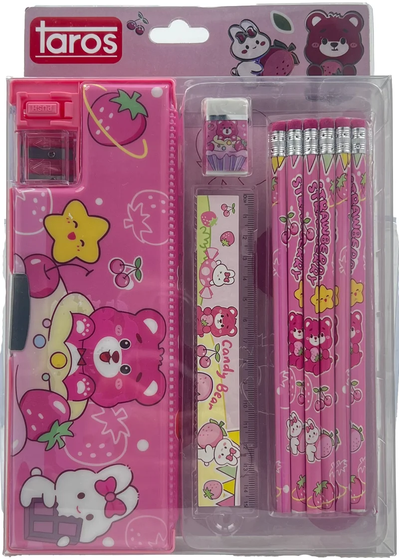 UNICK COLOR KALEM ÇANTASI CANDY BEAR FONKSİYONLU KIRTASİYE SETİ 8441