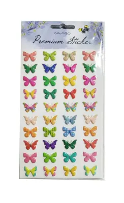 BU-BU PUF KELEBEK STICKER BUBU-CAS-01-033