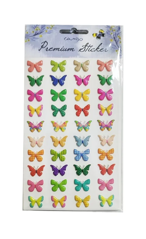 BU-BU PUF KELEBEK STICKER BUBU-CAS-01-033