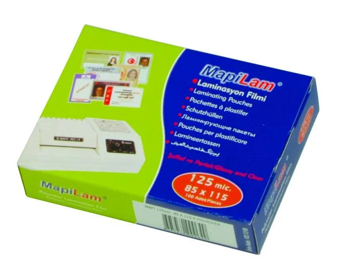 MAPİ LAMİNASYON 125 MİC.54X86 PARLAK 100LÜ 1021216