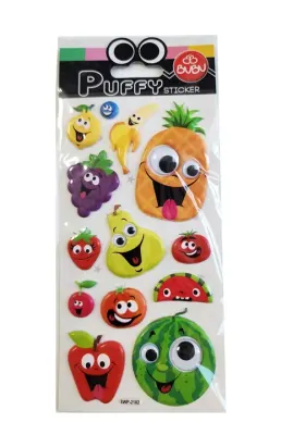 BU-BU PUFFY STICKERS OYNAR GÖZLÜ ŞAŞKIN ROBOTLAR 9X21 BUBU-SWP-2416