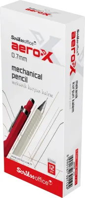 SCRIKSS OFFICE VERSATİL KALEM AERO-X 0.7 PEMBE 12 Lİ KUTU