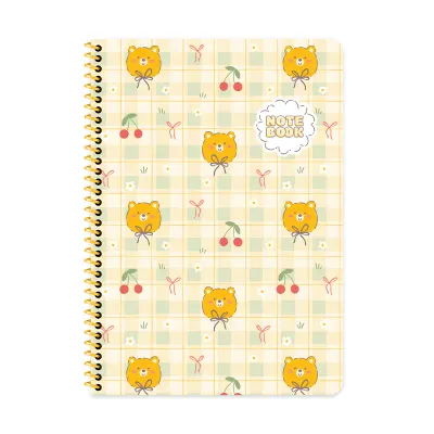 KESKİN DEFTER KAWAII A4 SPİRALLİ KARTON KAPAK 80 YP. KARELİ 386912-99