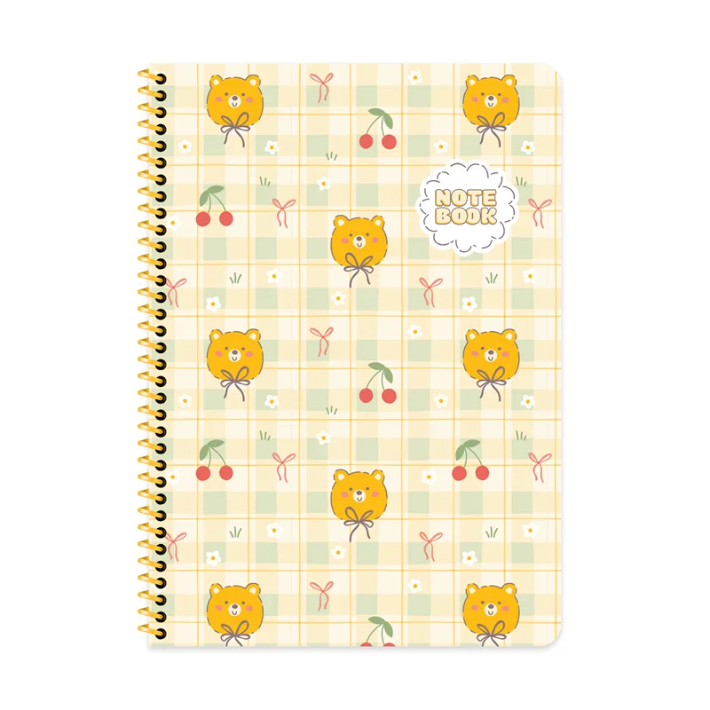 KESKİN DEFTER KAWAII A4 SPİRALLİ KARTON KAPAK 80 YP. KARELİ 386912-99