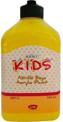 ARTDECO AKRİLİK BOYA KIDS 500 ML SARI Y-120L-1601