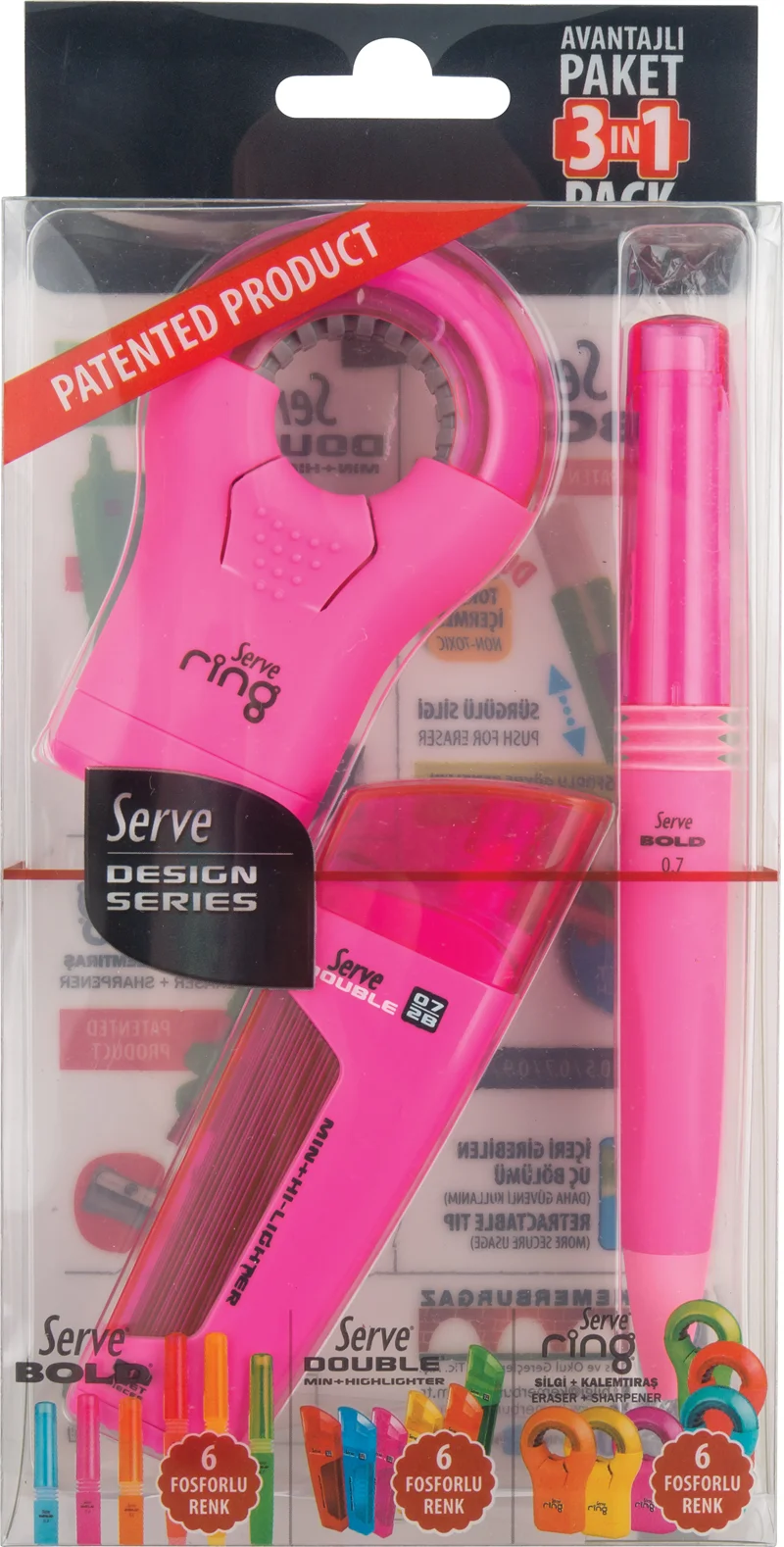 SERVE BOLD&amp;DBL-FOS KLM&amp;RING SLGKTRS 07 PMP 3LU SV-DBR07K3P