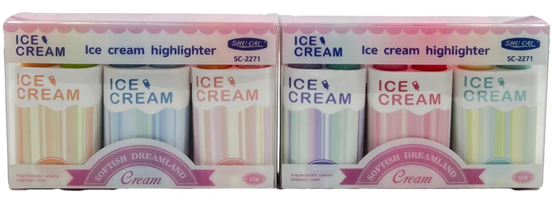 UNICK COLOR FOSFORLU KALEM ICE CREAM STAND 8051-1
