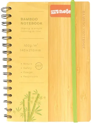 MYNOTE DEFTER BAMBU KAPAK SPİRALLİ 14x21 51013893
